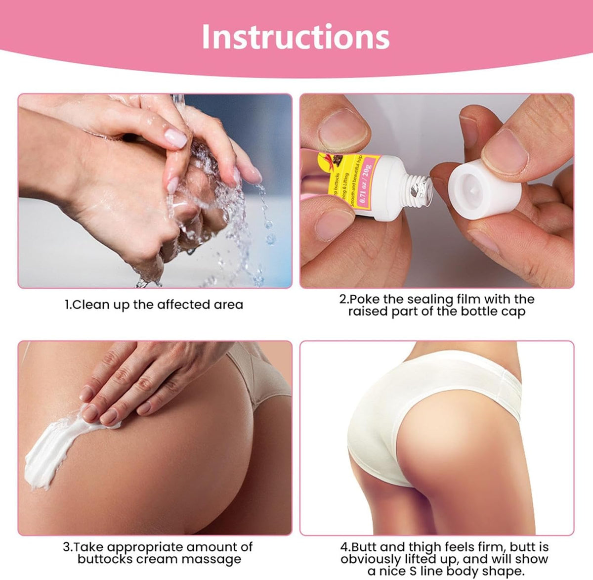 Cremă pentru Mărirea și Fermitatea Feselor 1+1 Gratuit