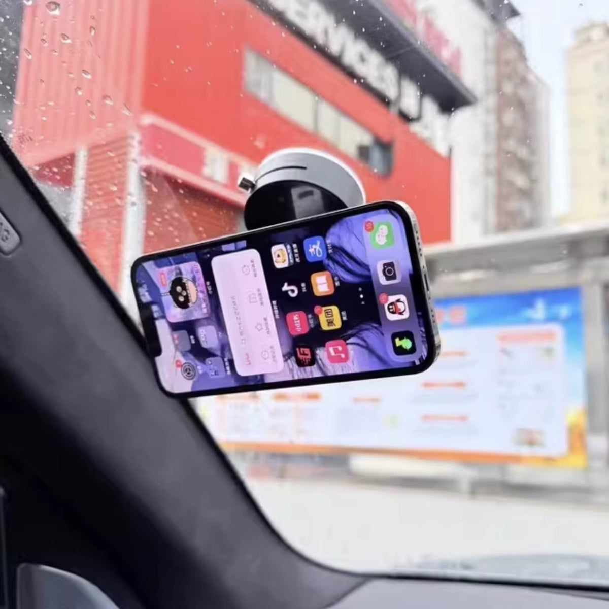 Suport Auto Magnetic 360° cu Ventuză Reglabilă