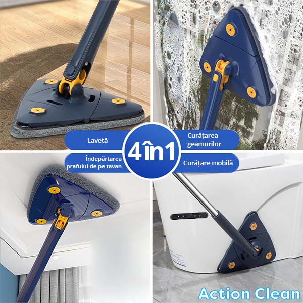 Mop Smart Curatare Rapida + 2 Lavete Gratuit
