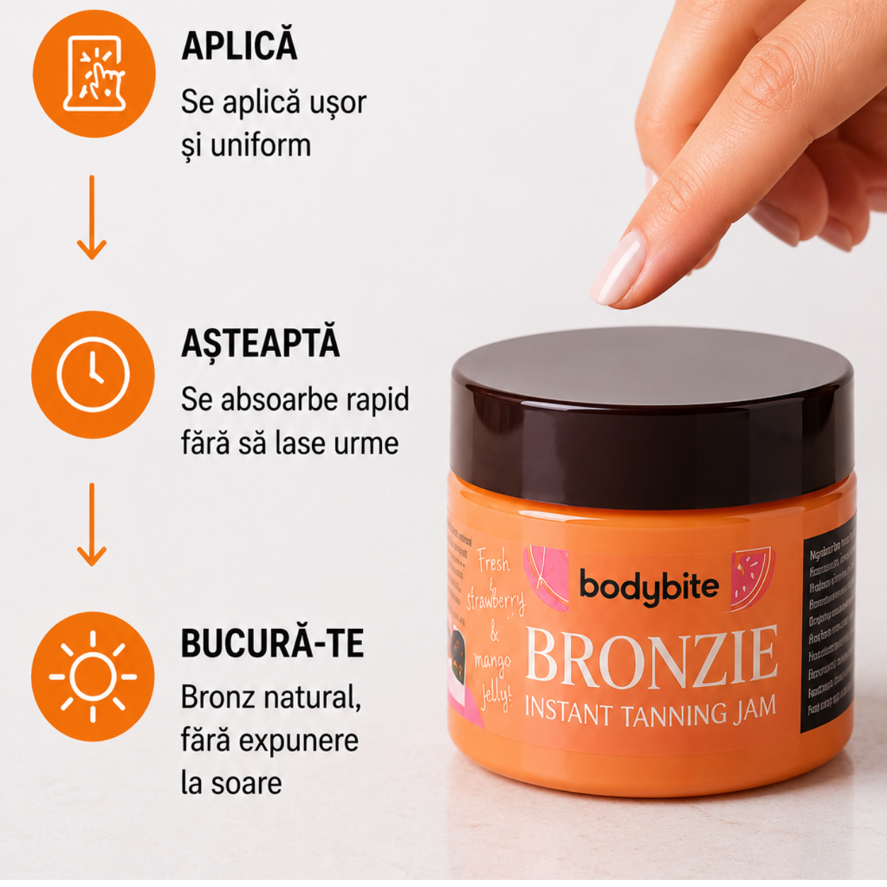 Cremă de Bronzare cu Efect Natural Bronzie