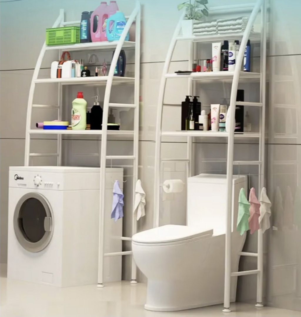 Raft Depozitare peste Toaleta sau Masina de Spalat, Design Nou ,3 polite