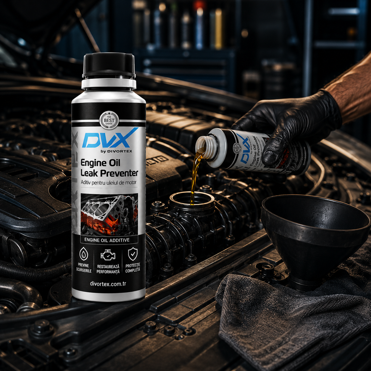 Aditiv Oprire Scurgeri Ulei Motor DVX 300 ml