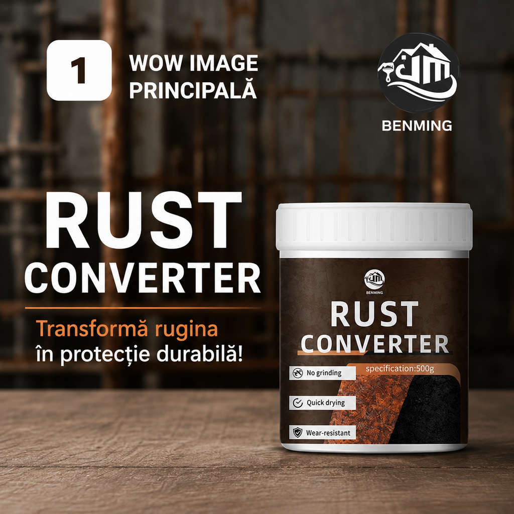 Soluție Antirugină, Fără Șlefuire, Protecție de Lungă Durată (500 g)