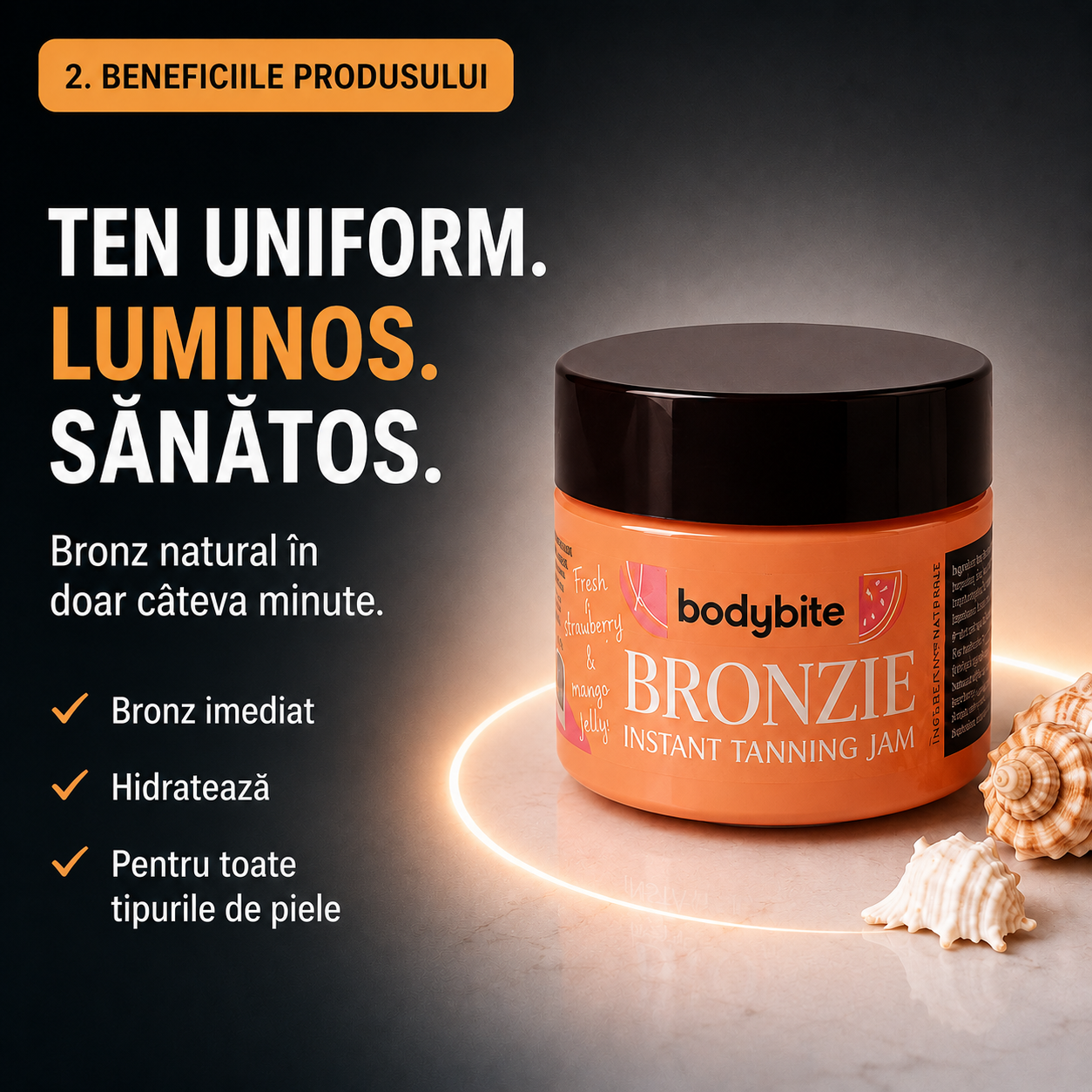 Cremă de Bronzare cu Efect Natural Bronzie