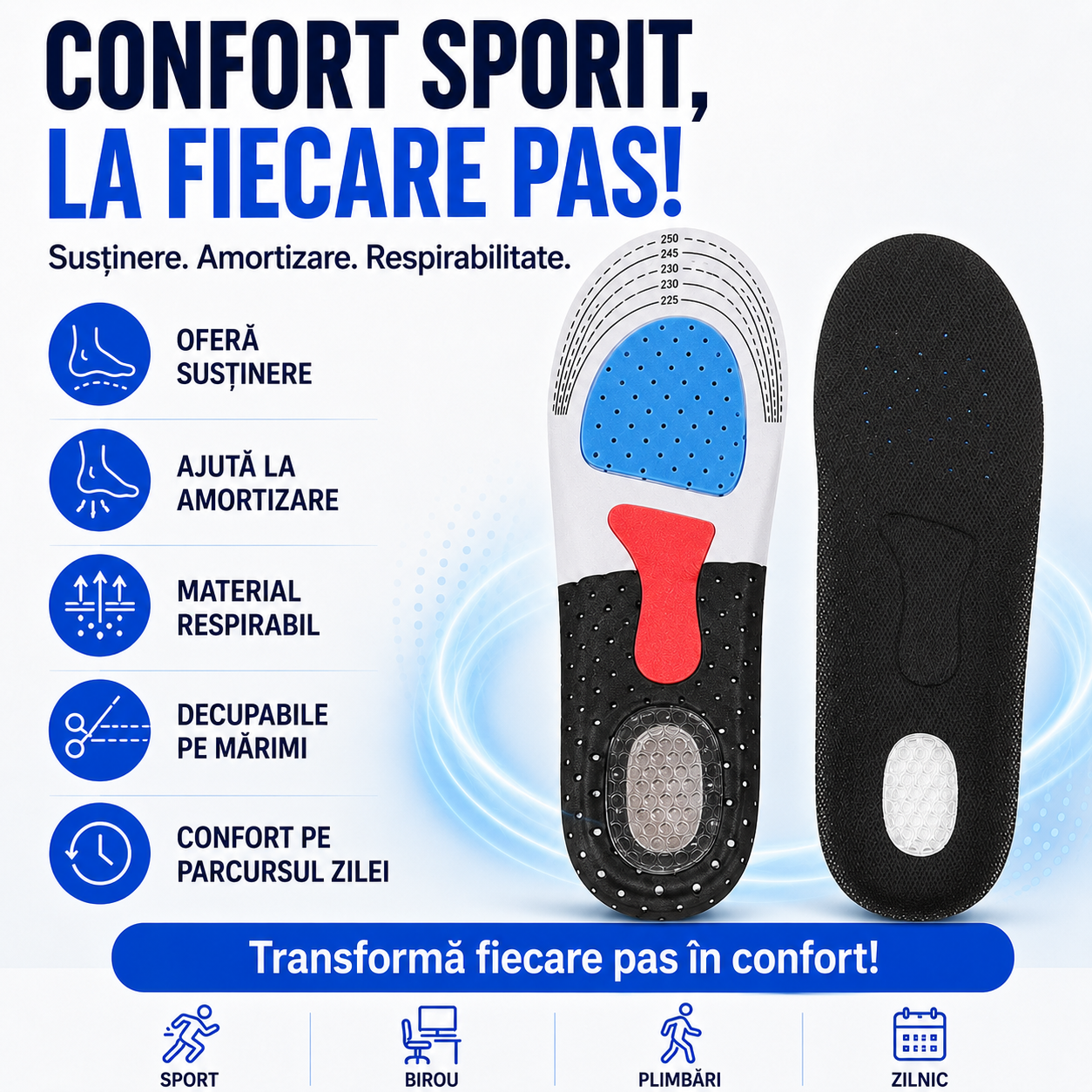 Branțuri cu Gel pentru Confort Zilnic