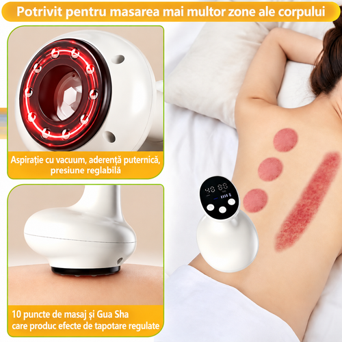 Aparat Masaj Anticelulita 4 în 1 cu Vacuum și Căldură