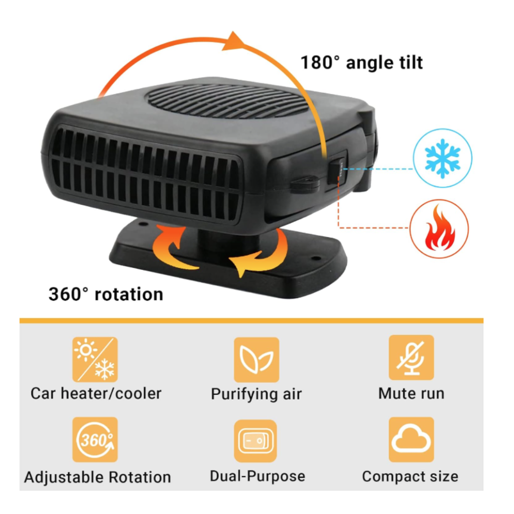 Aerotermă Auto 200W pentru Dezghețare Rapidă