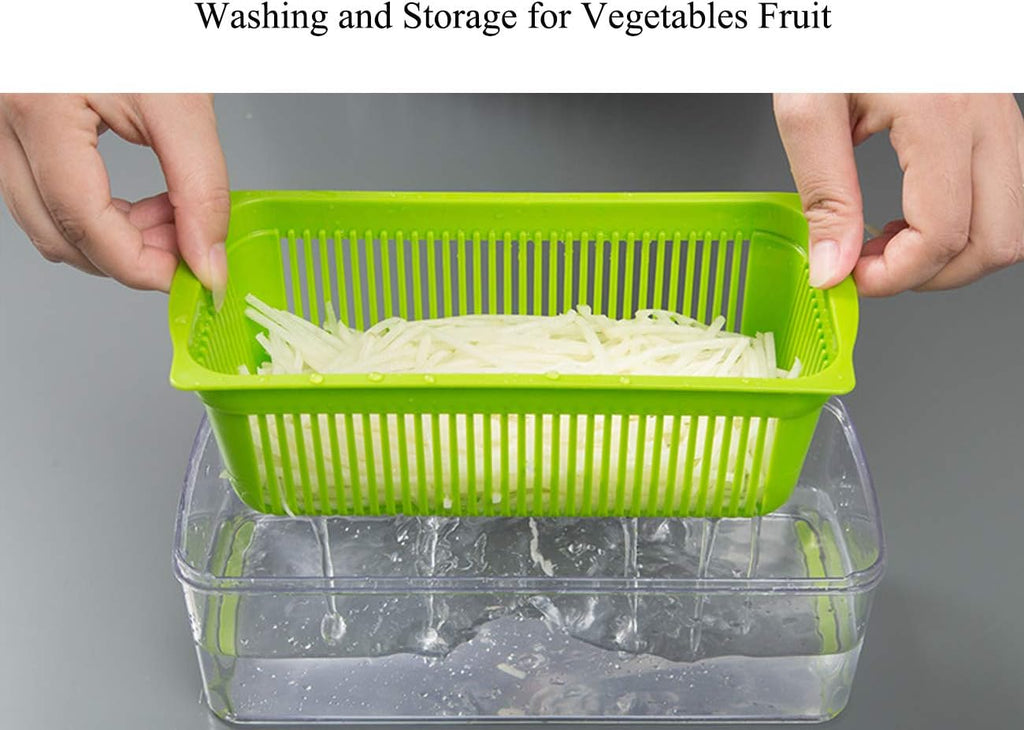 Multifunkcionális Reszelő Zöldségekhez És Gyümölcsökhöz, Rozsdamentes Acél Pengékkel 🥕🥒🍎