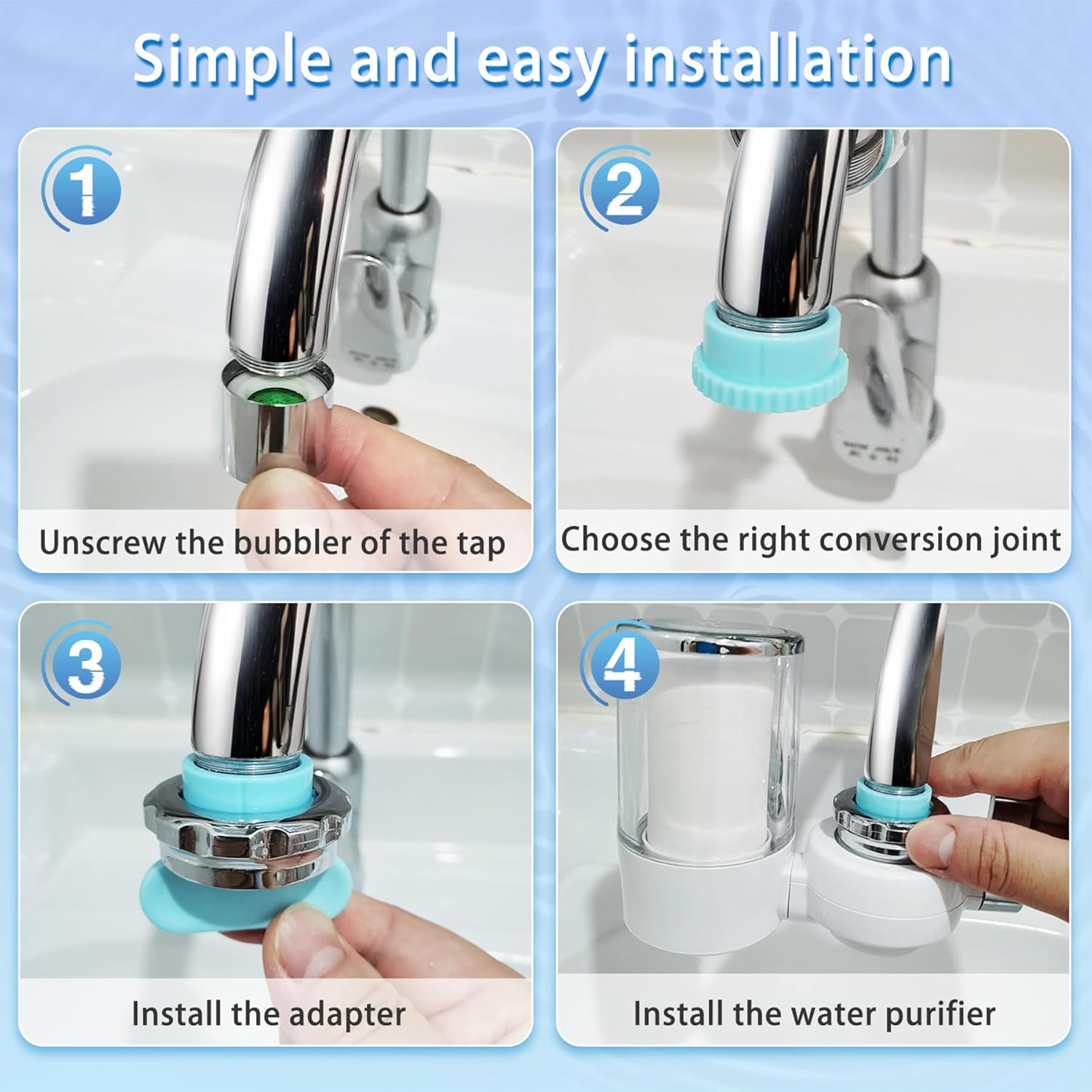 Filter za Vodo za Pipa Pro, Zmanjša Klor