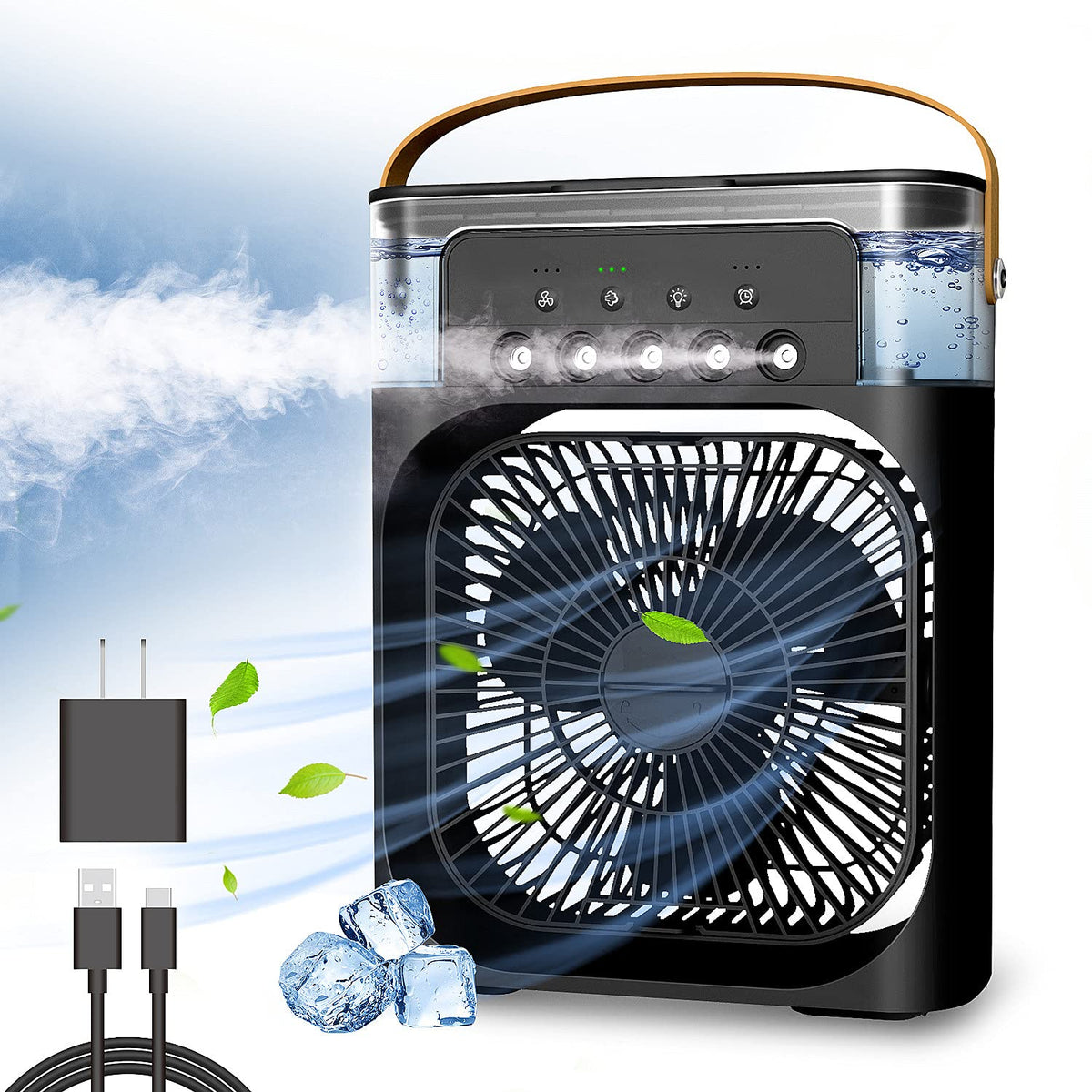 Prenosný Ventilátor S Funkciou Zvlhčovania A Chladenia Vzduchu
