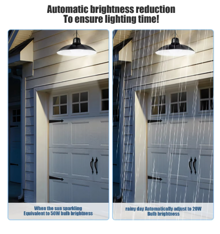 Sončna svetilka, 3 načini osvetlitve, hladna svetloba, svetlobno upravljanje s daljinskim upravljalnikom