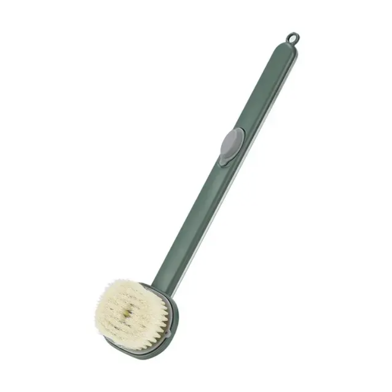 Krtača za kopalnico z ročajem in prostorom za milo