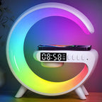 Lampa 3 v 1 - RGB Smart Light, Bezdrátové Rychlé Nabíjení, Bluetooth Reproduktor