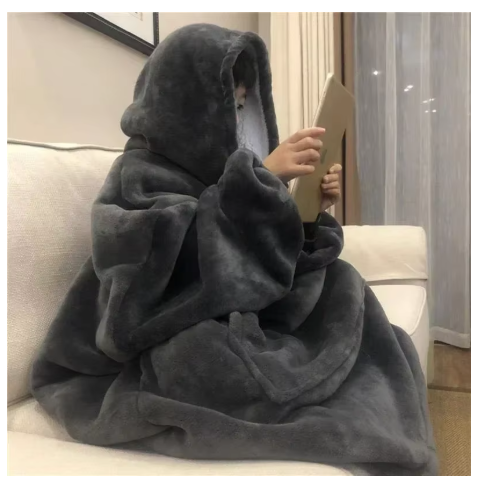 Zábalová Mikina s Kapucňou a Vreckom, Oversized