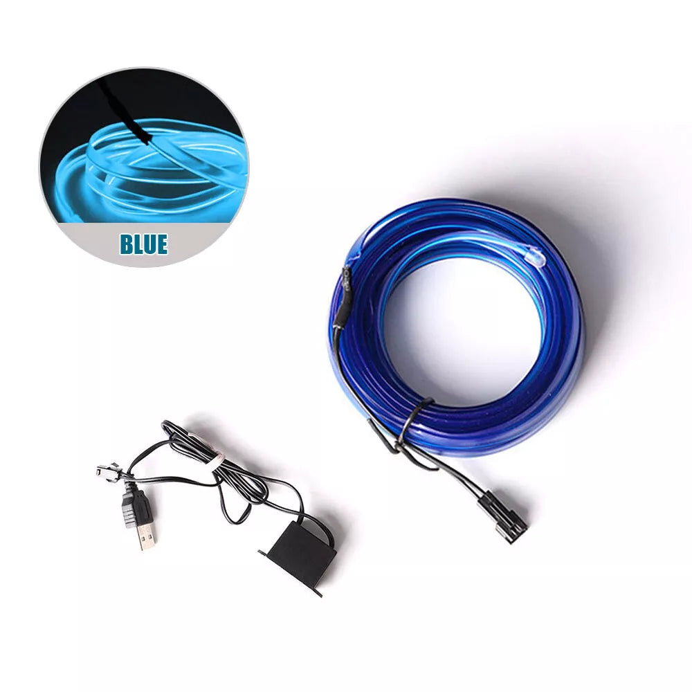 Lumini Led Auto Ambient Blue 1+1 Gratuit