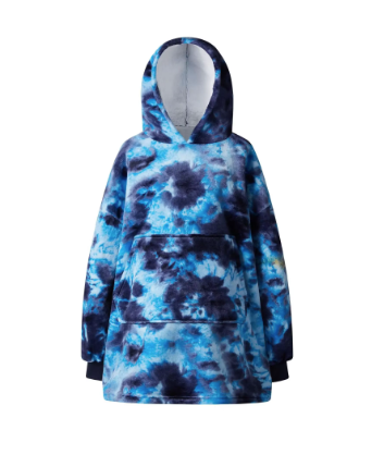 Zábalová Mikina s Kapucňou a Vreckom, Oversized