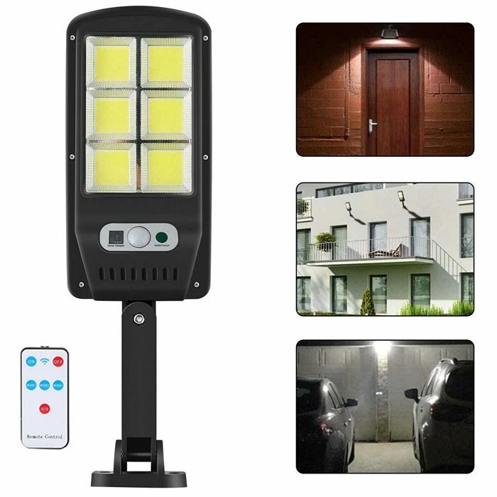 Lampă Stradală Solară Proiector LED 6 Cadrane, 100W
