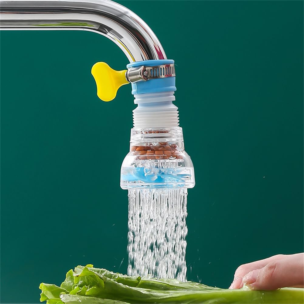 5-v-1 teleskopski nastavek za pipo, vrtljiv za 360°