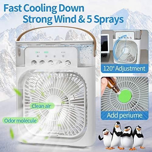 Prenosný Ventilátor S Funkciou Zvlhčovania A Chladenia Vzduchu