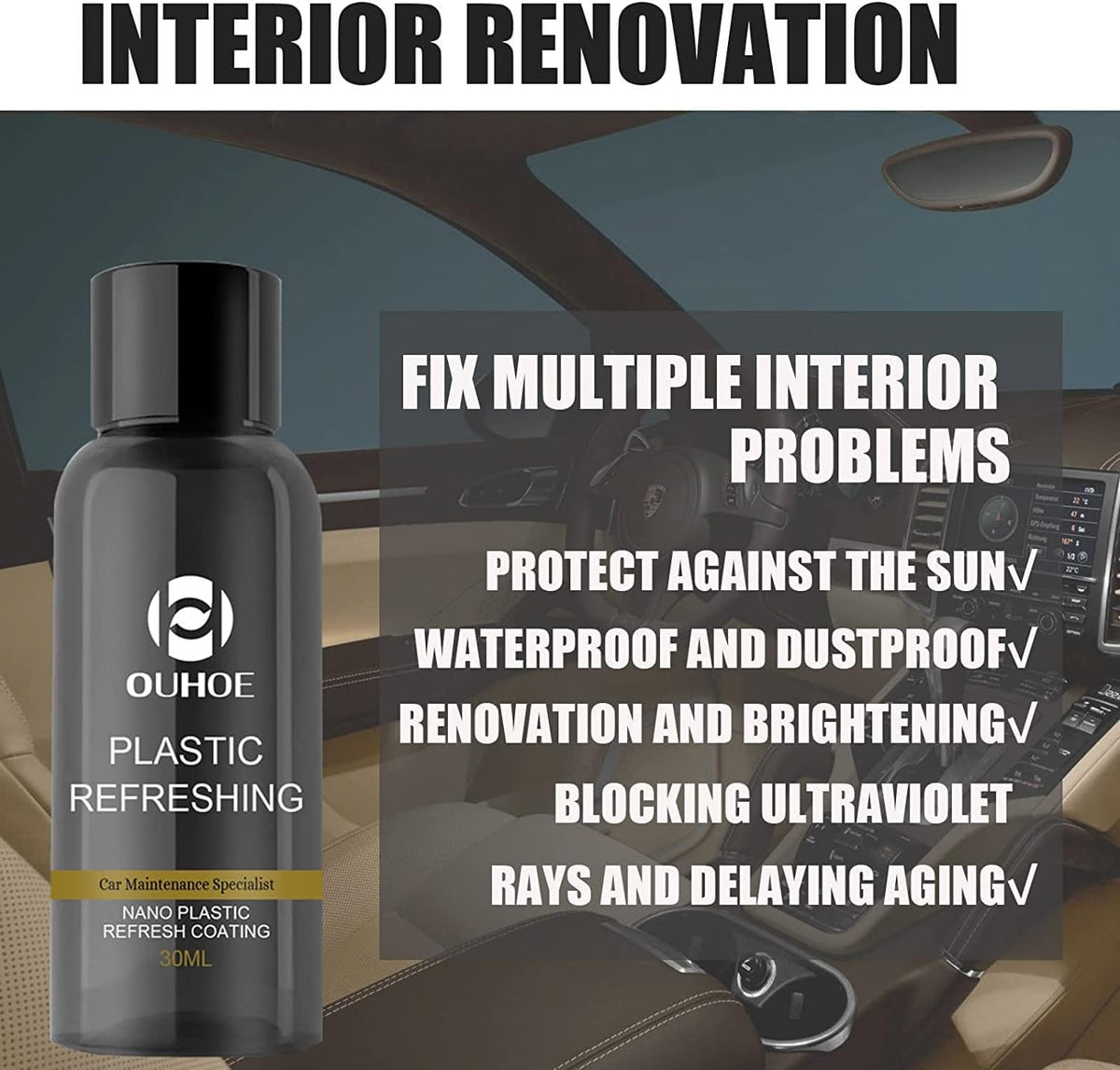 Renovačný Kit na Obnovu Plastov – Interiér & Exteriér