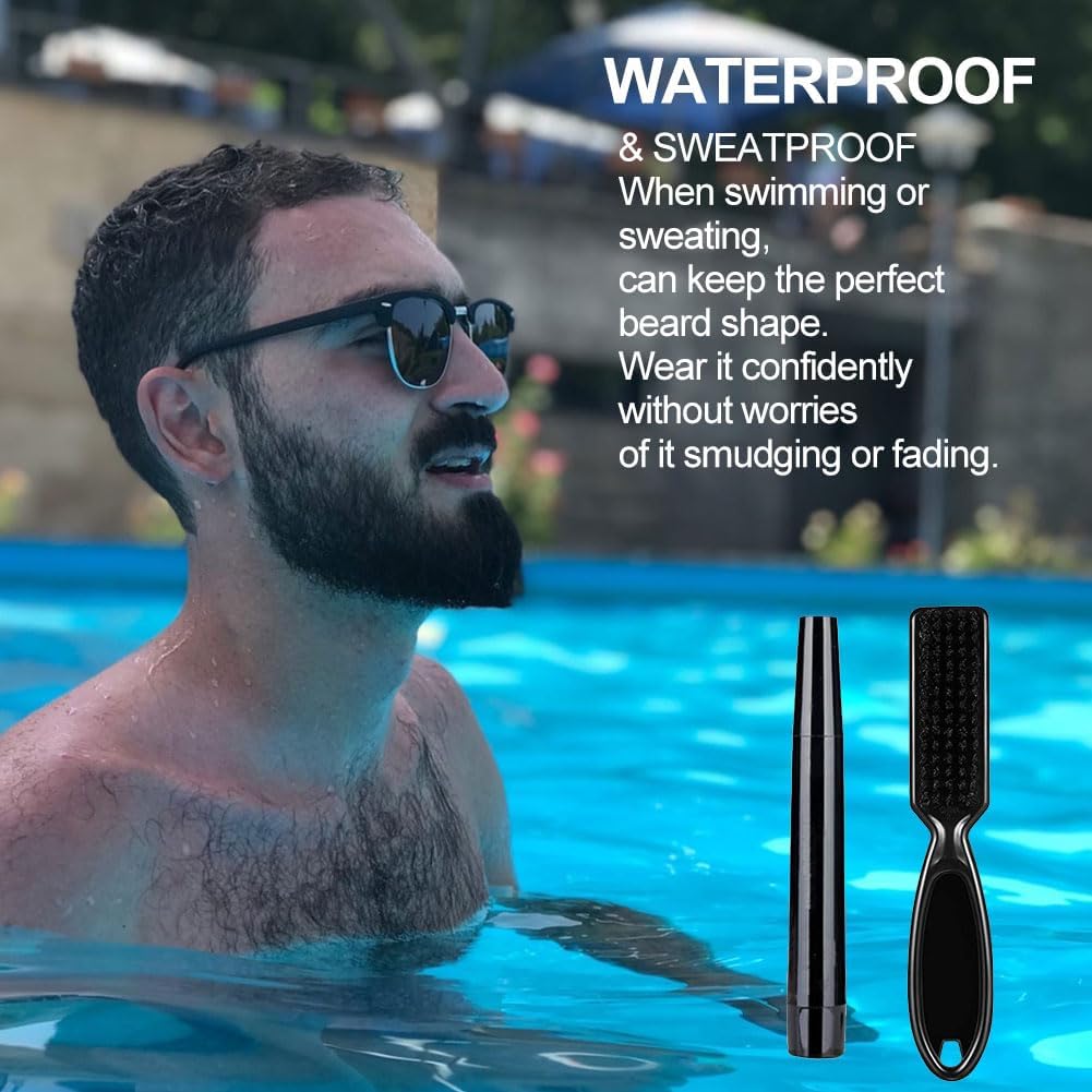 Komplet Svinčnik+Čopič Brada, Izpolnjevanje Lukenj, Vodoodporen