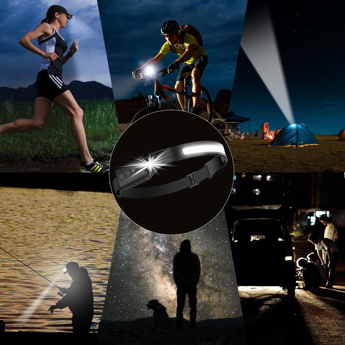 Lanternă Frontală Lightweight (6 Moduri De Iluminare)
