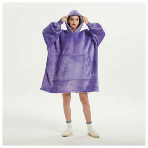 Zábalová Mikina s Kapucňou a Vreckom, Oversized