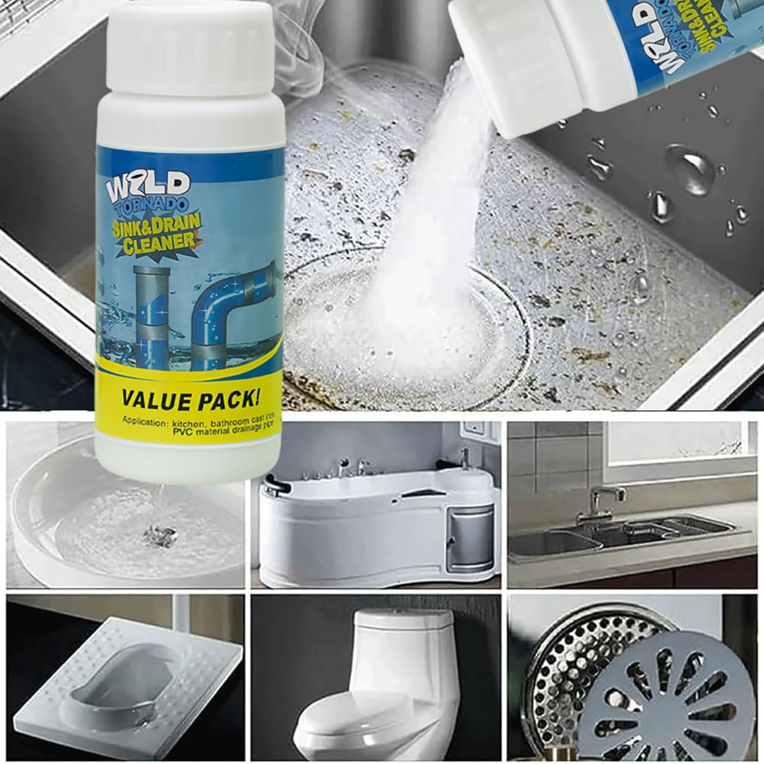 Instantna Čistilna Raztopina Za Čiščenje Odtočnih Cevi Z Dezodorativnim Učinkom