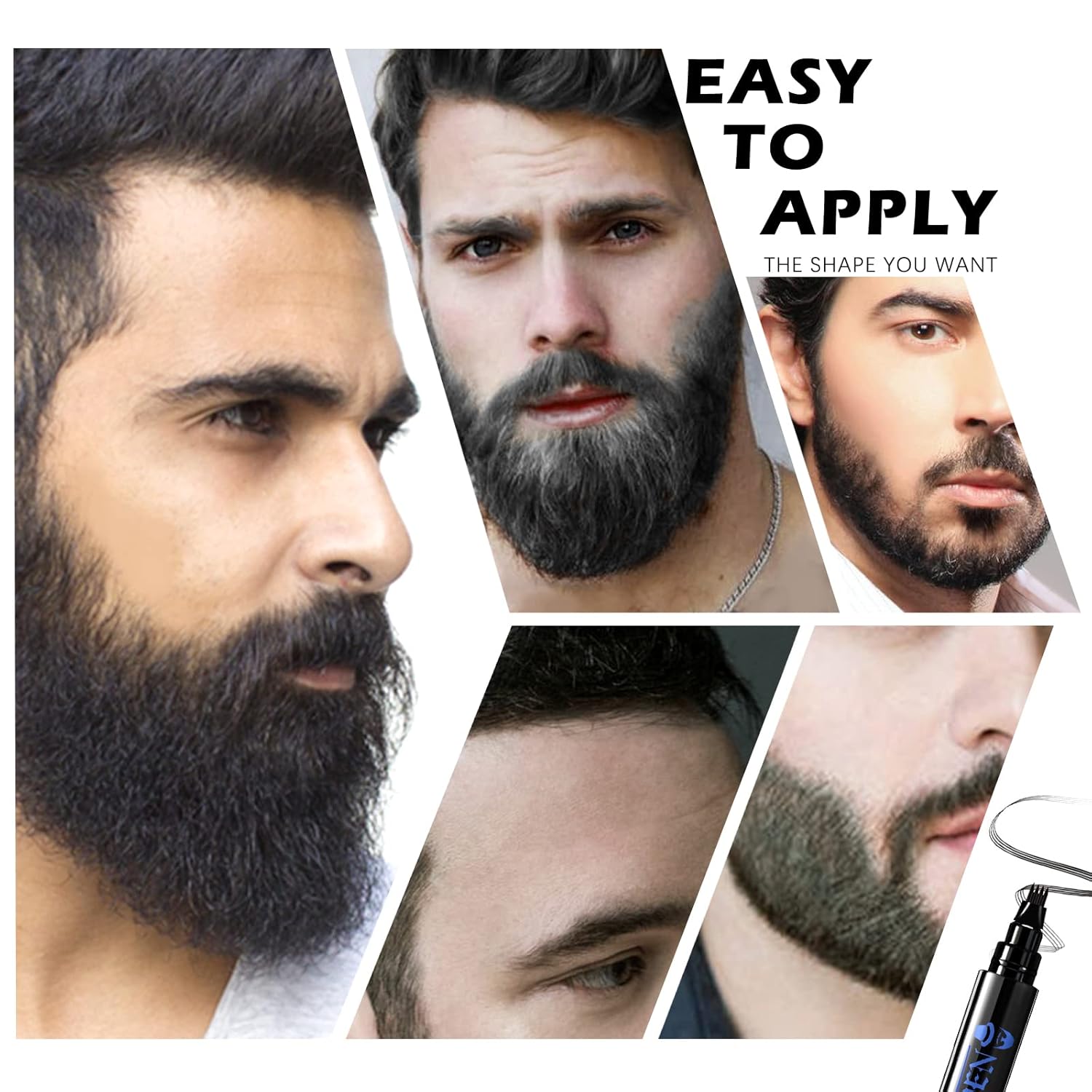 Komplet Svinčnik+Čopič Brada, Izpolnjevanje Lukenj, Vodoodporen