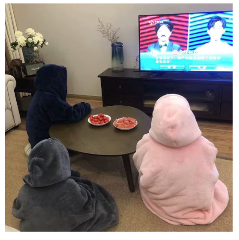 Zábalová Mikina s Kapucňou a Vreckom, Oversized