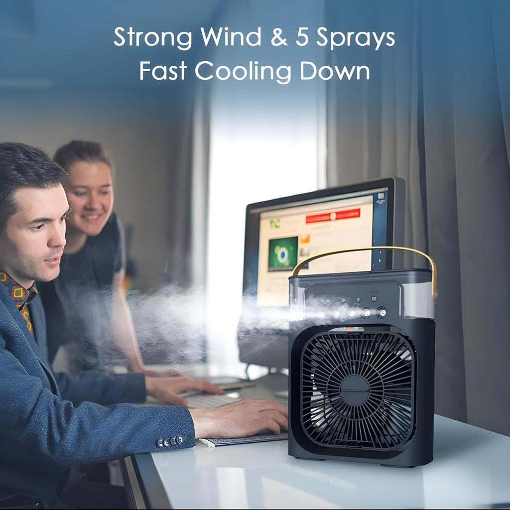 Přenosný Ventilátor S Funkcí Zvlhčování A Ochlazování Vzduchu
