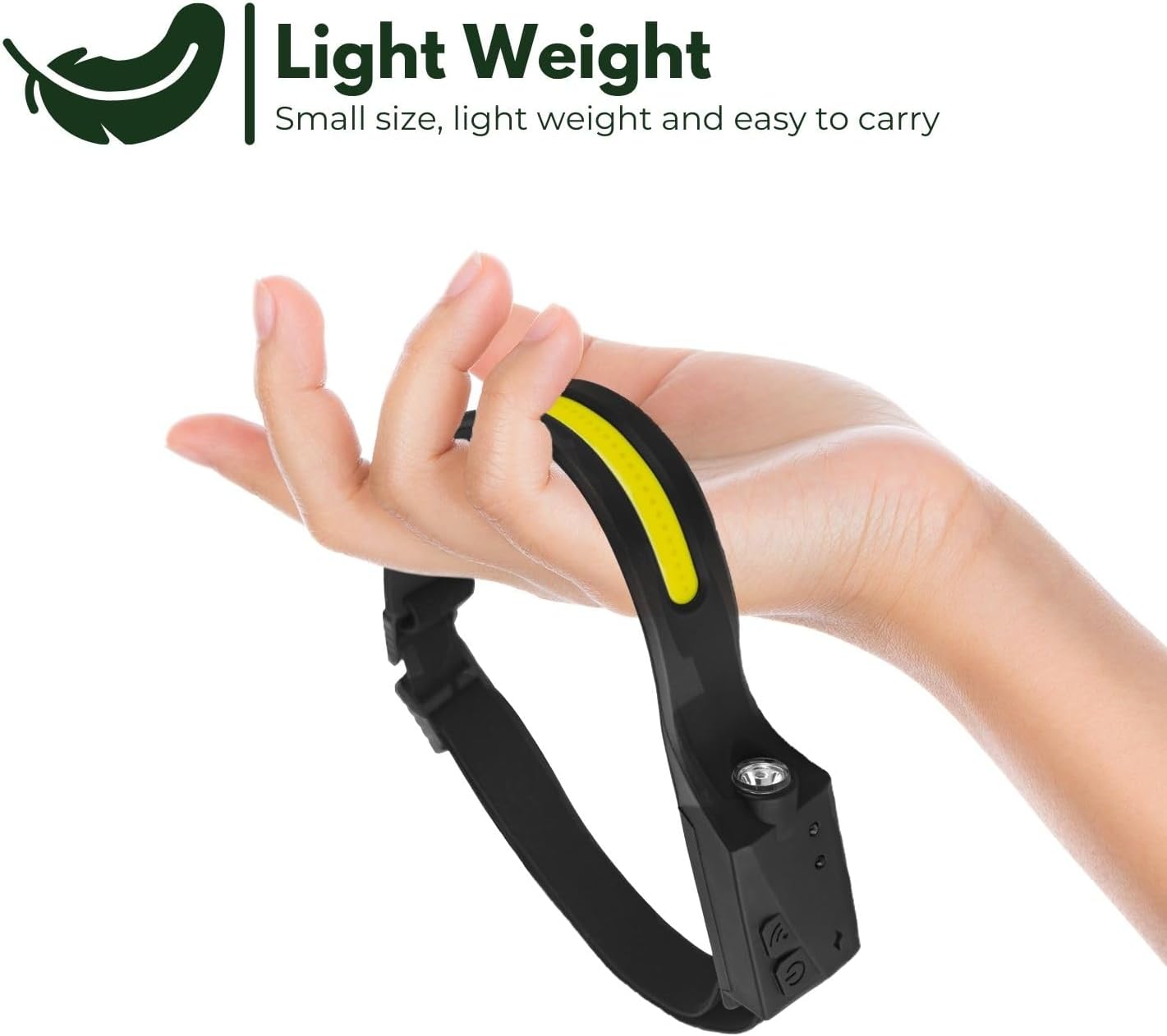 Naglavna svetilka Lightweight (6 načinov osvetlitve)