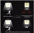 Solárne pouličné osvetlenie LED reflektor so 6 panelmi, 400W