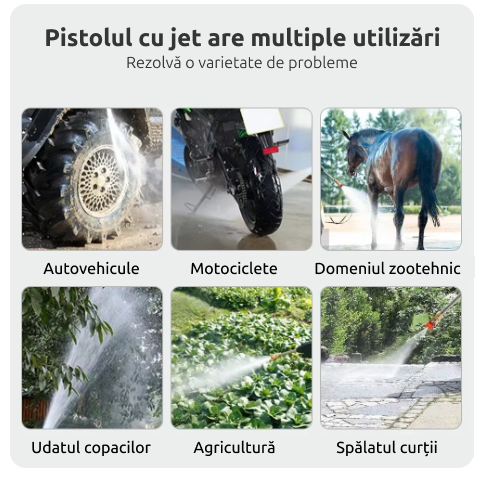 Pistol cu presiune turbo și 3 moduri de pulverizare