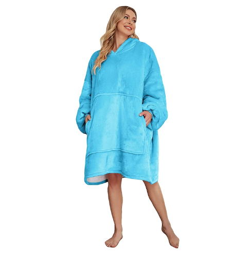 Худи тип Одеяло, Oversized с Капюшон и Джоб