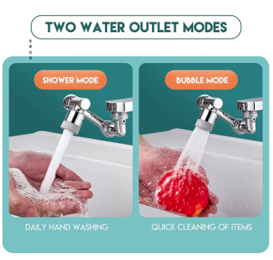 Glava Za Pipo z Vrtenjem 360 Stopinj in Mehanskim Ročajem