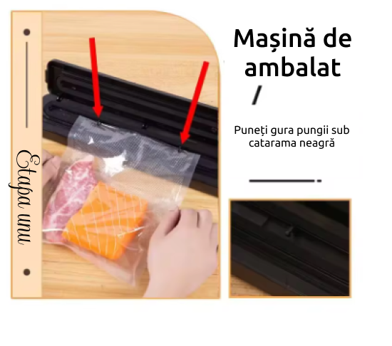 Mini aparat de etanșare și vidare pentru alimente