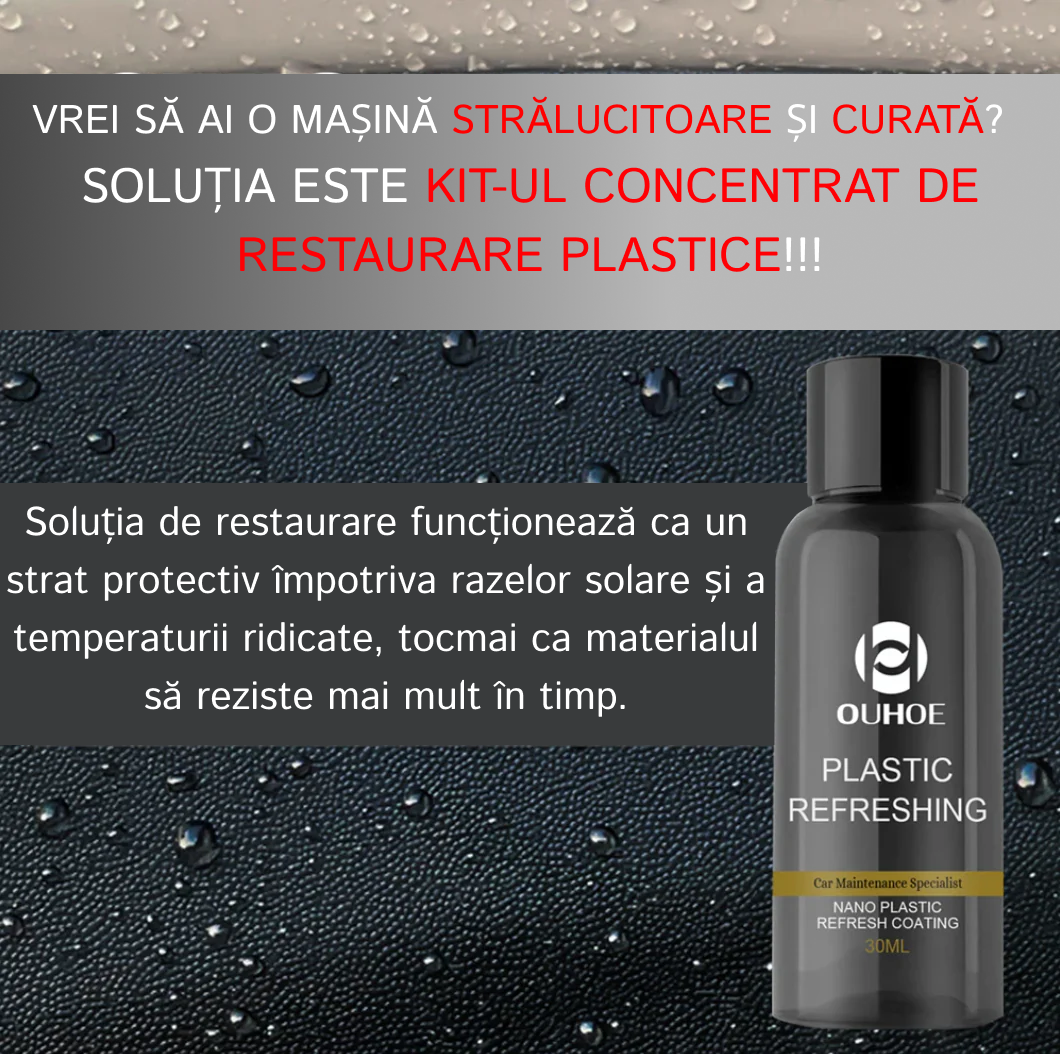 Kit Concentrat Restaurare Plastice Auto Interior&Exterior