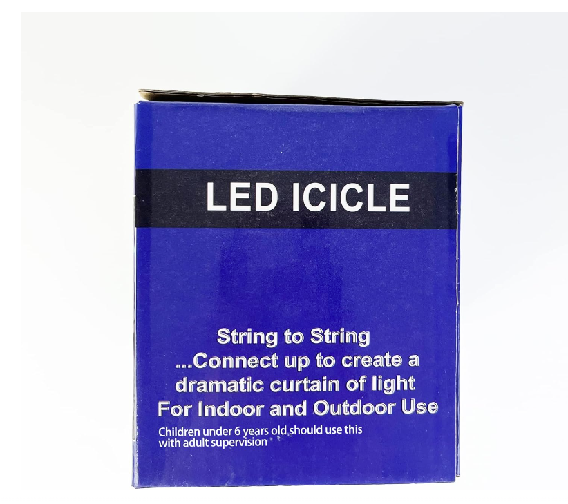 DazSpirit Božične Led Luči z Icicle Efektom za Zunanjost/Notranjost, 10m, 360 LED Luči, Priklop