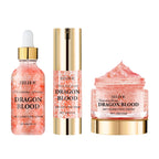 3pcs Dragon Blood Face Care Set Brightening Firming Removel Wrinkle Serum Even Skin Tone Nourishing Hydrating Cream Korean - 3pcs