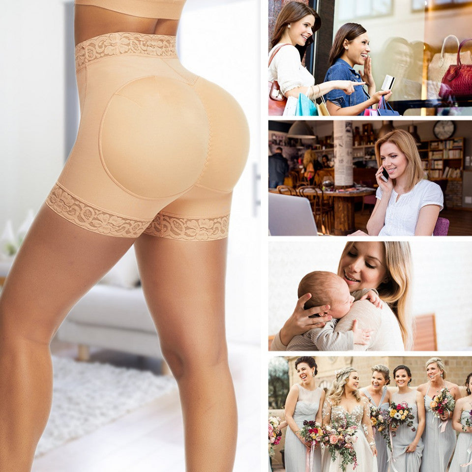 Pantaloni Modelatori Push-up Fund, cu Dantela