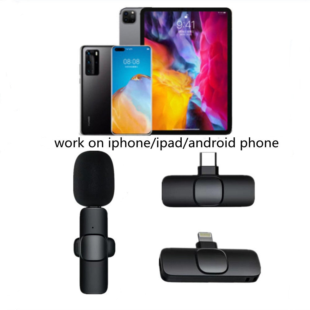Prenosný Mikrofón, Bezdrôtový, USB Typ C/iPhone