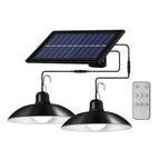 Lampa solara, 3 moduri de iluminare, lumina rece, senzor de lumina, control prin telecomanda
